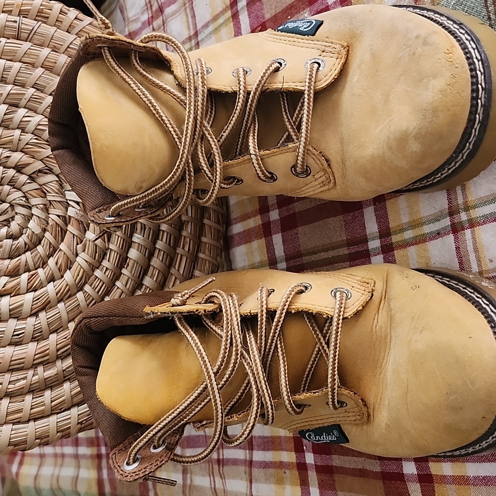 Candies boots to kick it old school